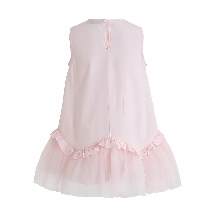 Pink Empressa Pleated Tulle Party Dress