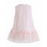 Pink Empressa Pleated Tulle Party Dress