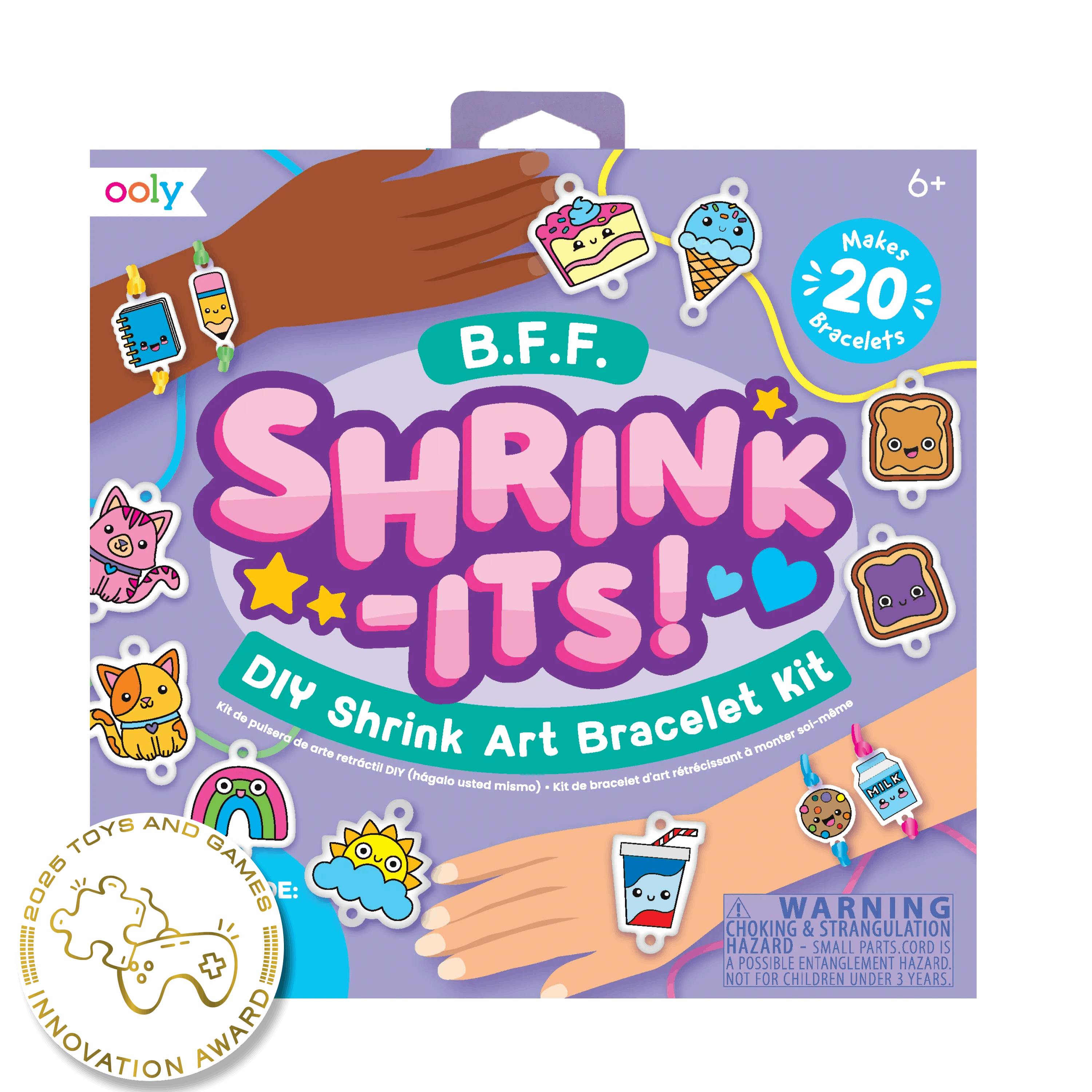 Shrink-its! DIY Shrink Art Bracelet Kit - BFF - 20 Bracelets