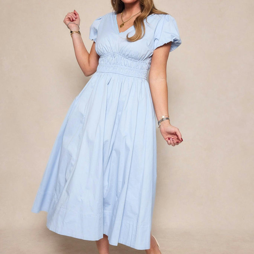 Zella Dress in Sky Blue