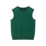 Kids 4-Piece Sweater Vest Set | Holiday Plaid