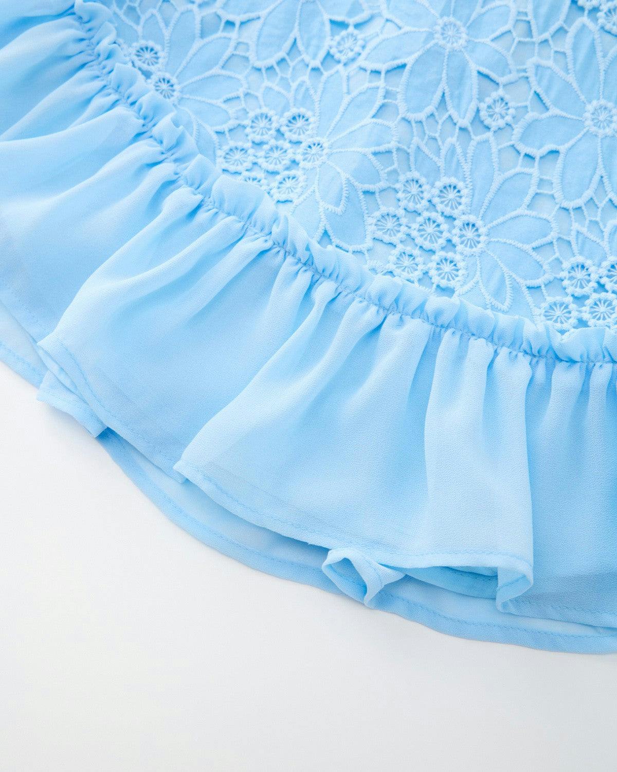 Sabina Embroidered Mini Dress
