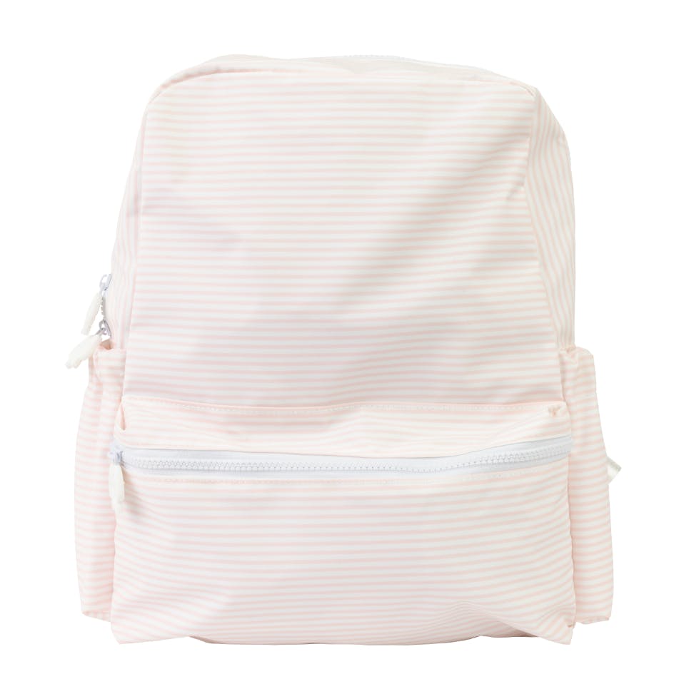 The Backpack in Pink Stripe
