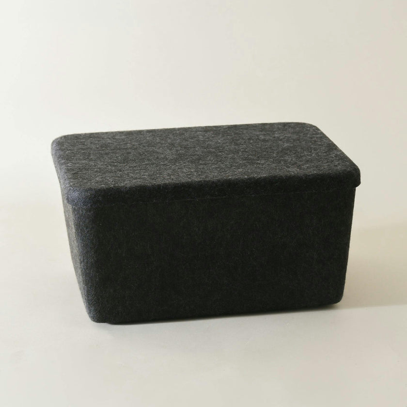 The Sculpted Bin - Wide with Lid