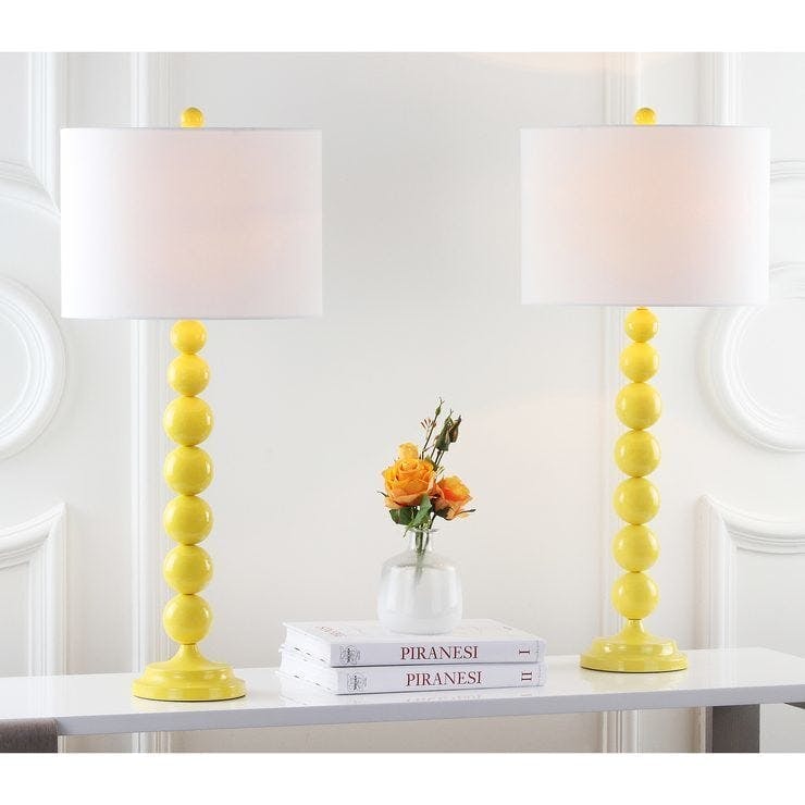 Set of 2 Jenna Stacked Ball Lamps