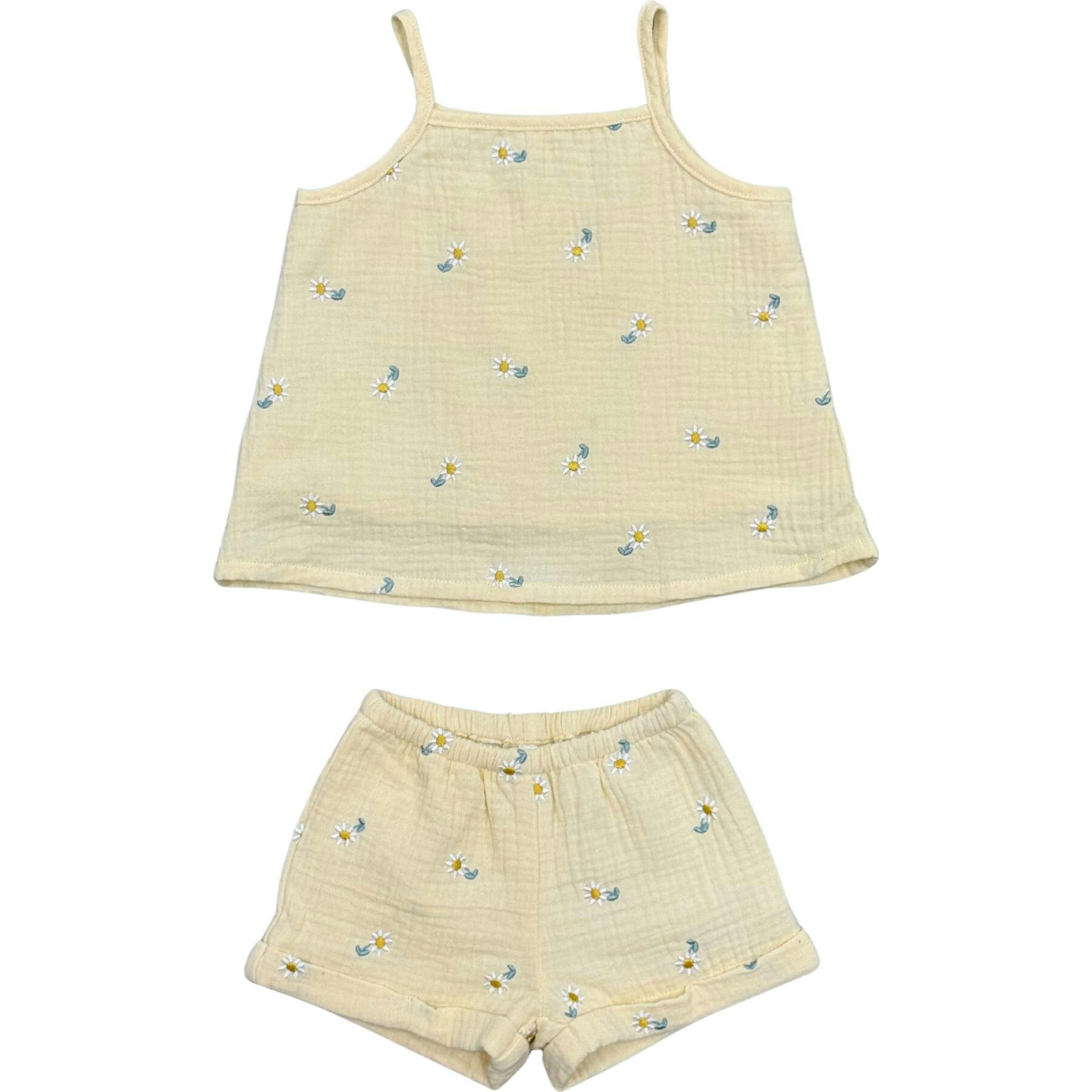 Girl's Gauze Tank & Short Set