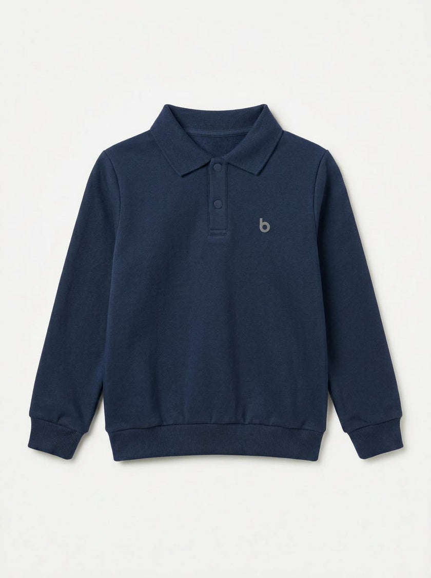 Boys Long Sleeve Sweatshirt Polo