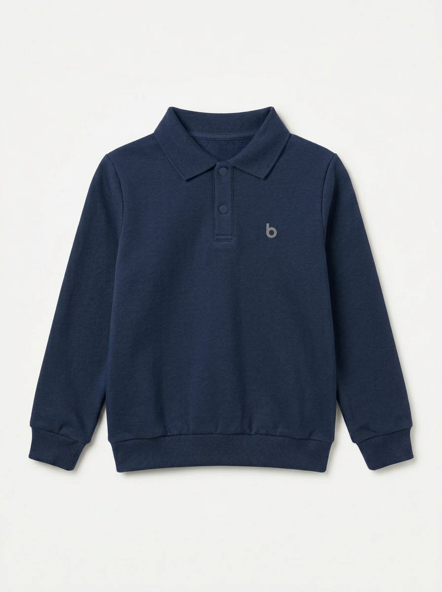 Boys Long Sleeve Sweatshirt Polo