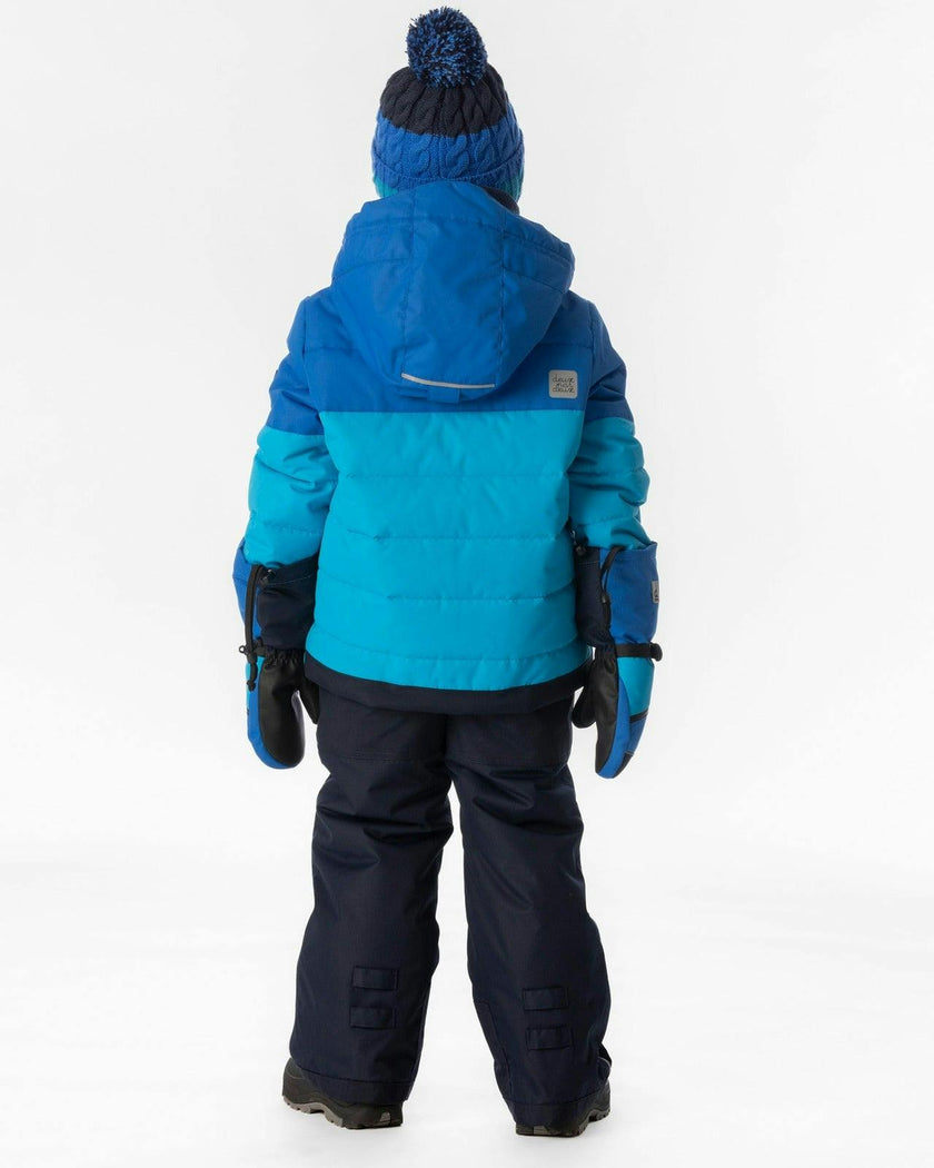 Two Piece Play Snowsuit Light And Dark Blue With Navy Pants
