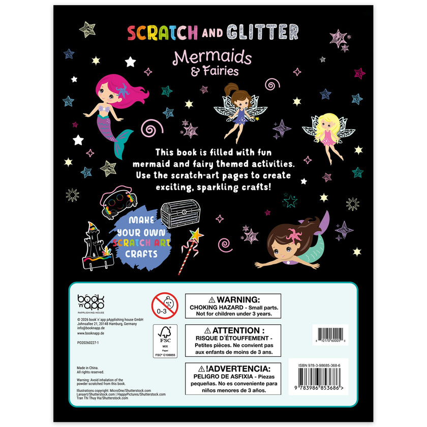 Scratch & Glitter Activity Book: Mermaids & Fairies