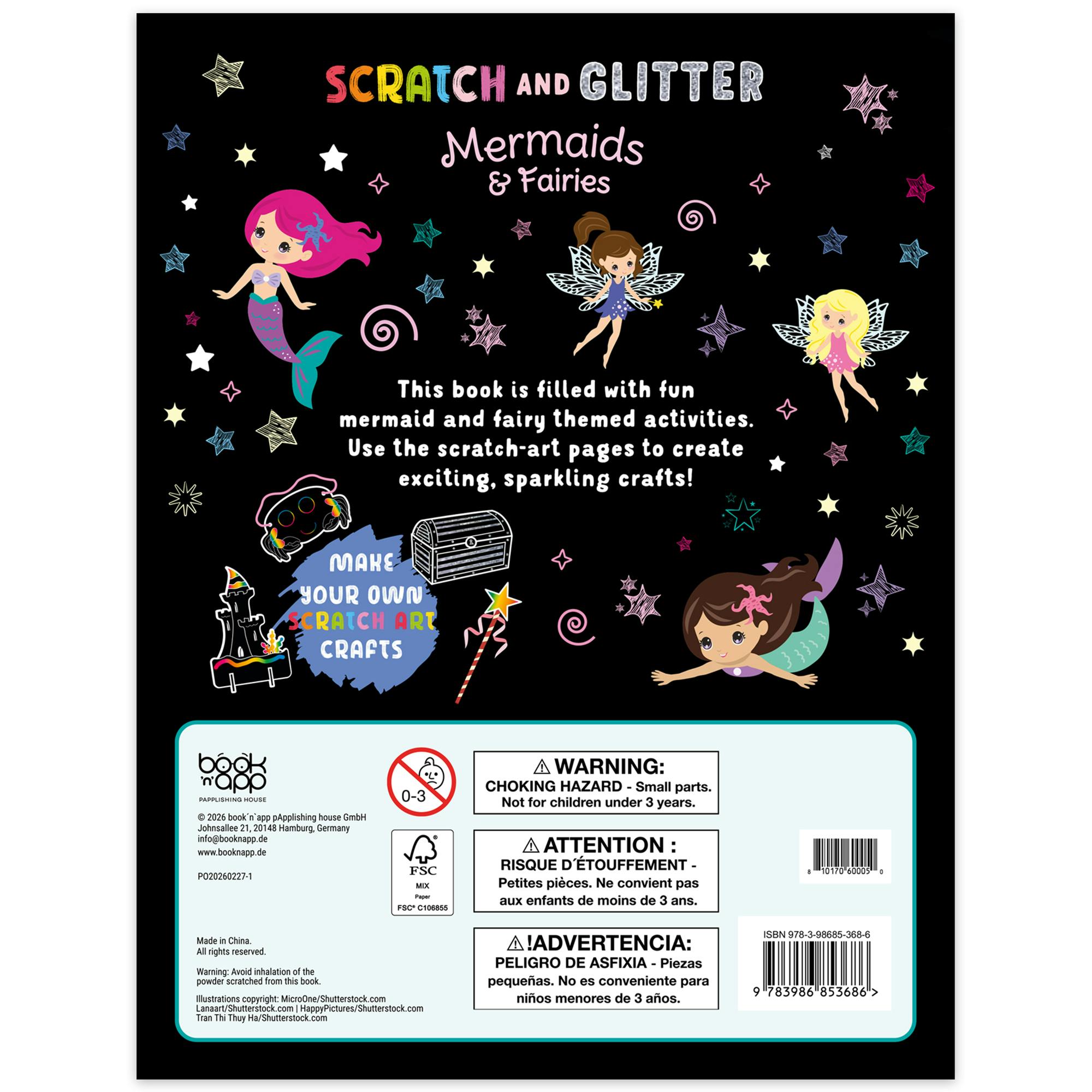 Scratch & Glitter Activity Book: Mermaids & Fairies