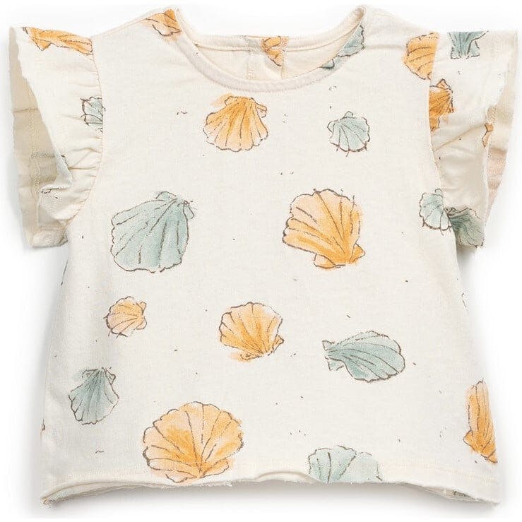 All-Over Clam Shell Print Short Sleeve T-Shirt