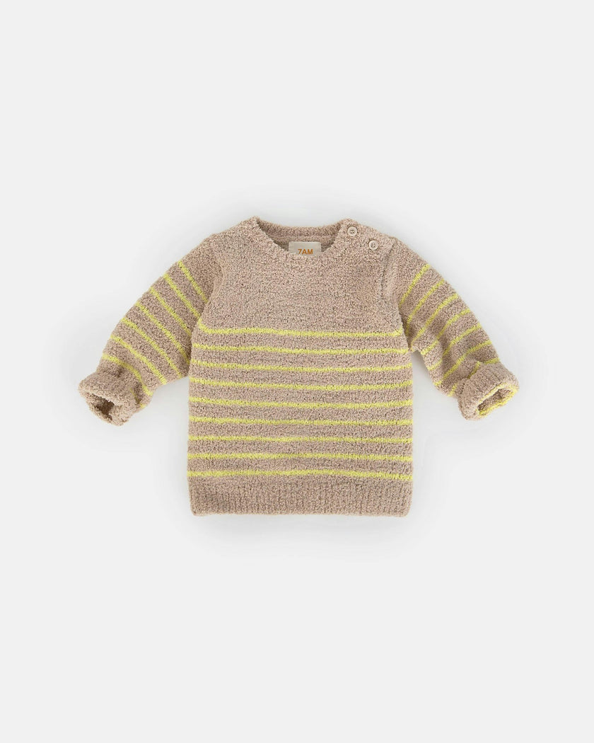 Long Sleeve Top Striped - Fuzzy