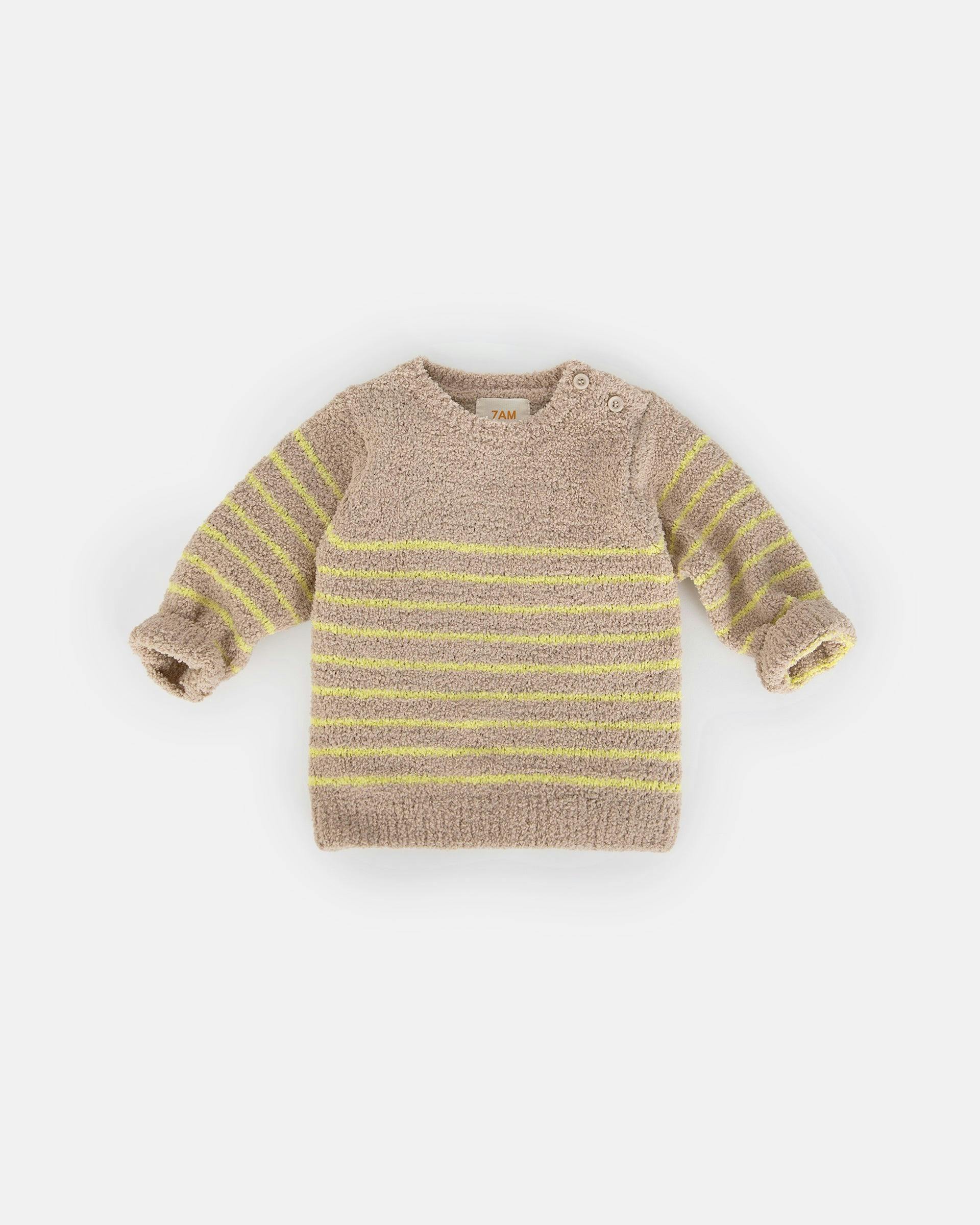 Long Sleeve Top Striped - Fuzzy