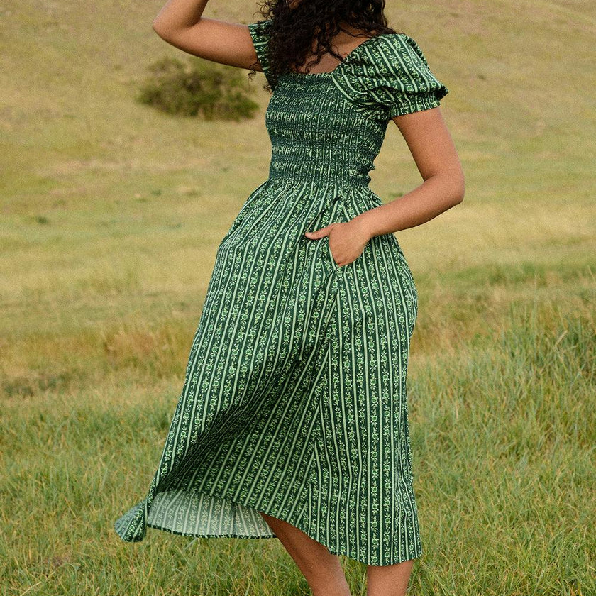 Sunday Best Dress in Pine Felicity Floral