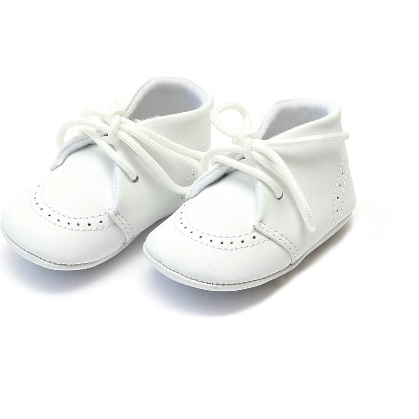 Benny Leather Brogue Oxford Crib Shoe (Infant)