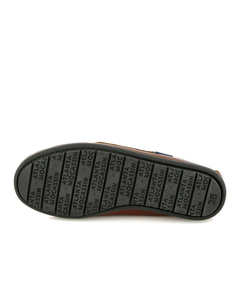 Strap In Pull Up Leather Moccasins, Camel