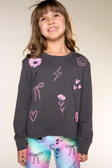 Washed Cotton Long Sleeve Easy Tee