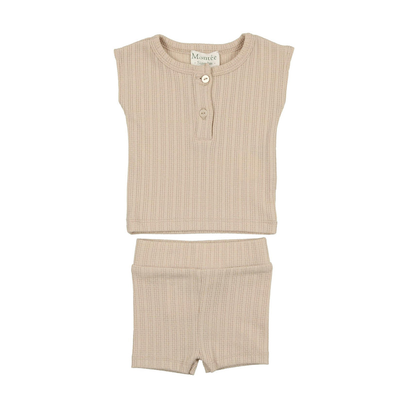 Ladder Stripe Short Set