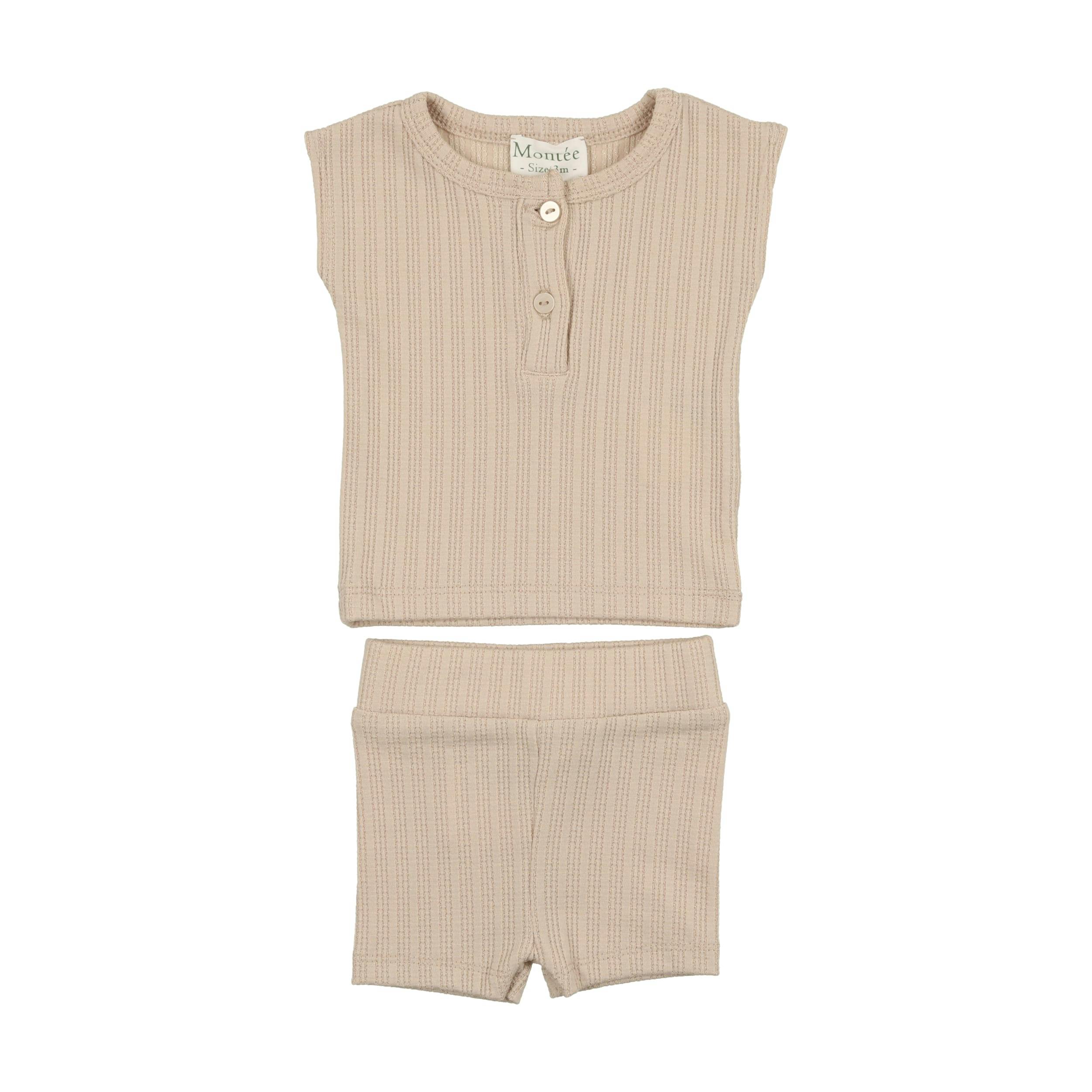 Ladder Stripe Short Set