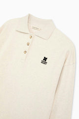 TNS Logo Woman Polo Whisper White Melange