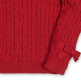 Organic Puff Sleeve Bow Sweater