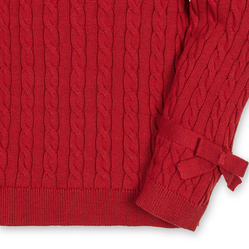 Organic Puff Sleeve Bow Sweater
