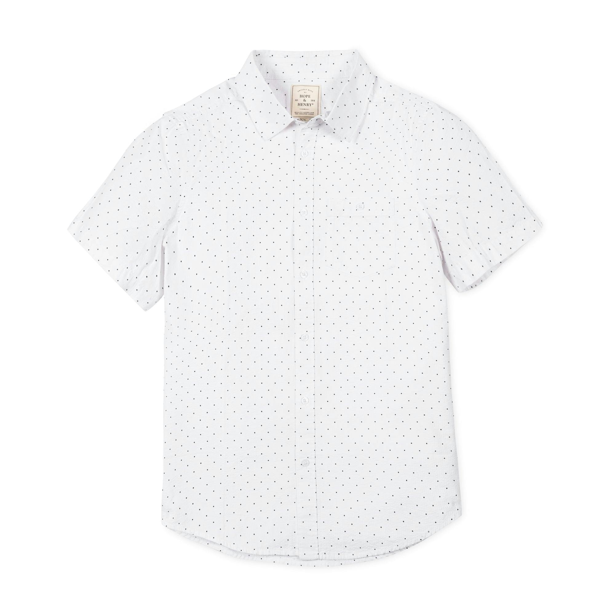 Organic Short Sleeve Seersucker Shirt