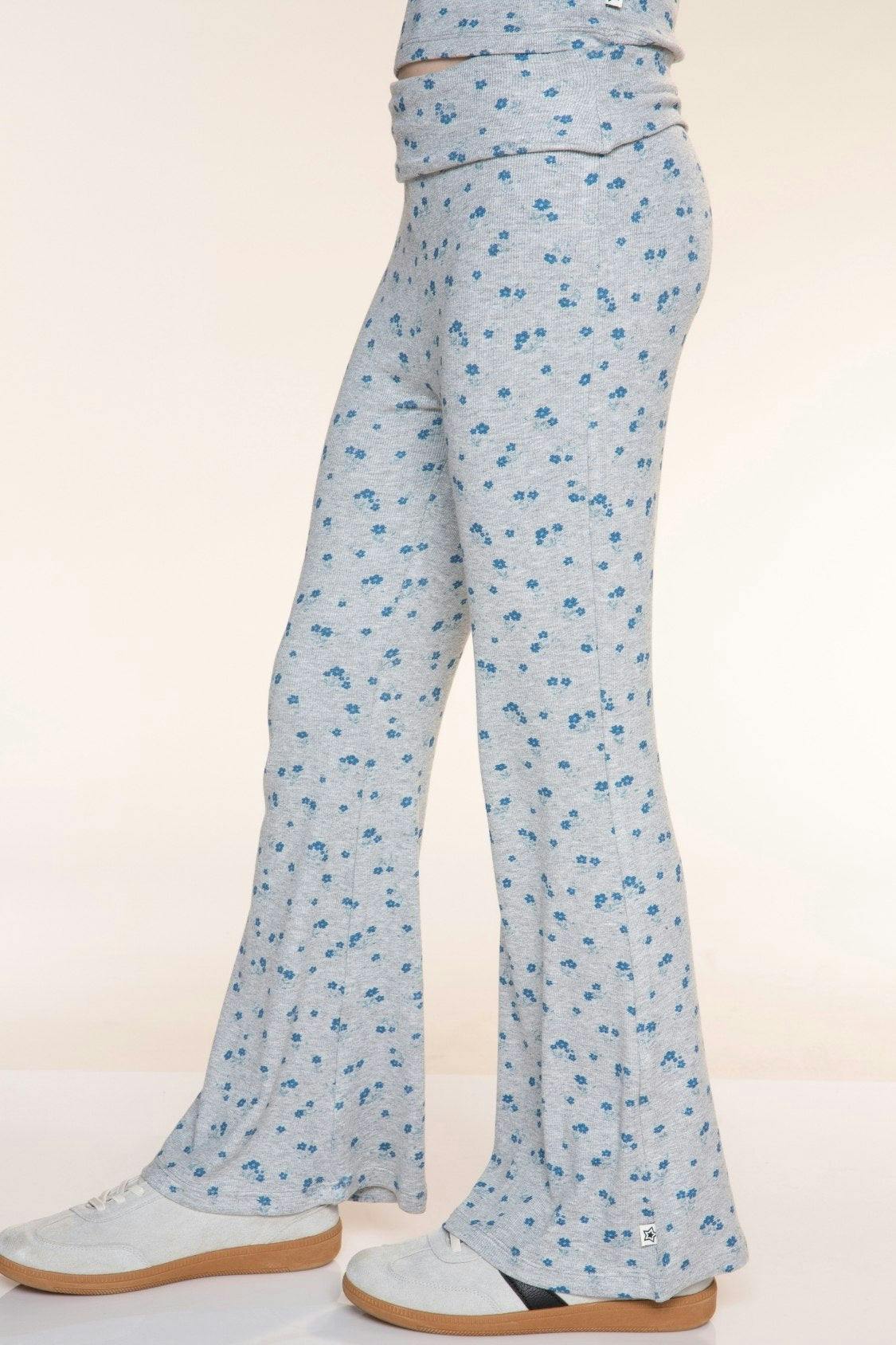 Foldover Rib Flare Legging
