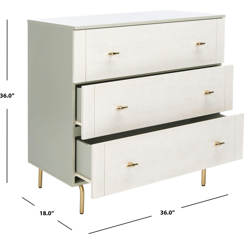 Genevieve 3-Drawer Dresser