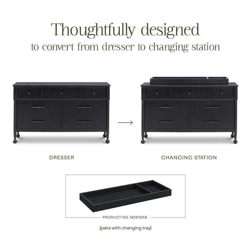 Namesake Alouette 7-Drawer Wide Assembled Dresser (56")