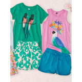 Quetzal Birds Graphic Tee, Green