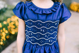 SOFIA SAPHIR SMOCKED DRESS
