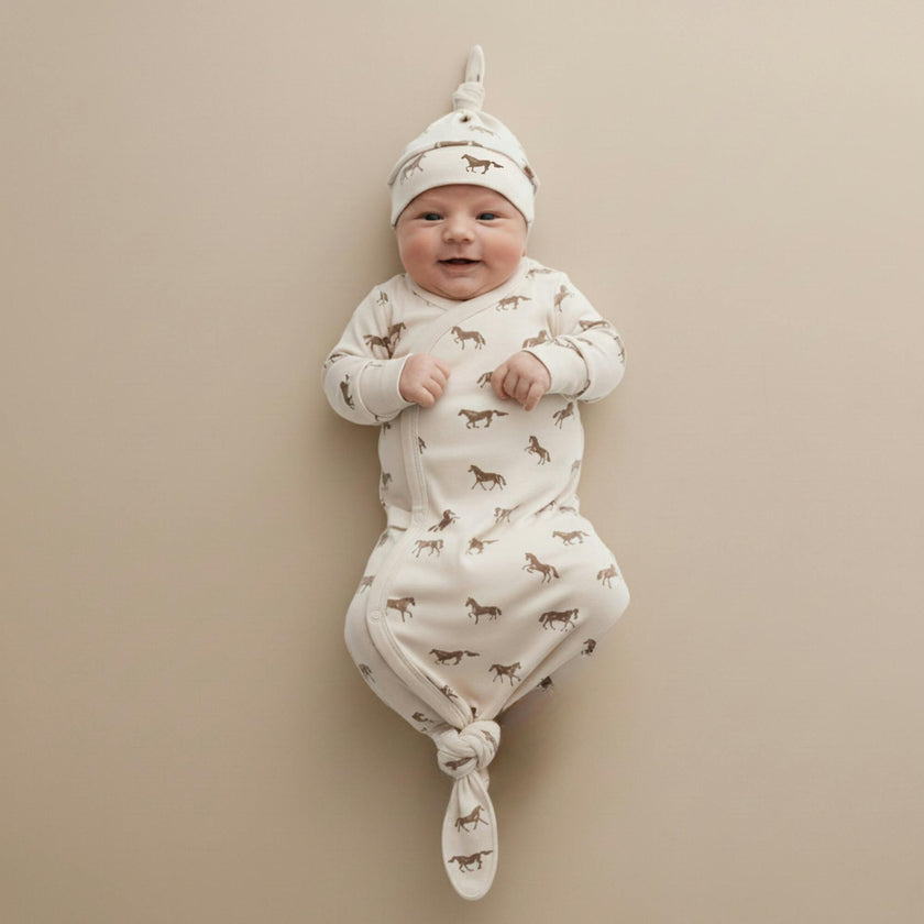 Organic Kimono Knotted Sleep Gown