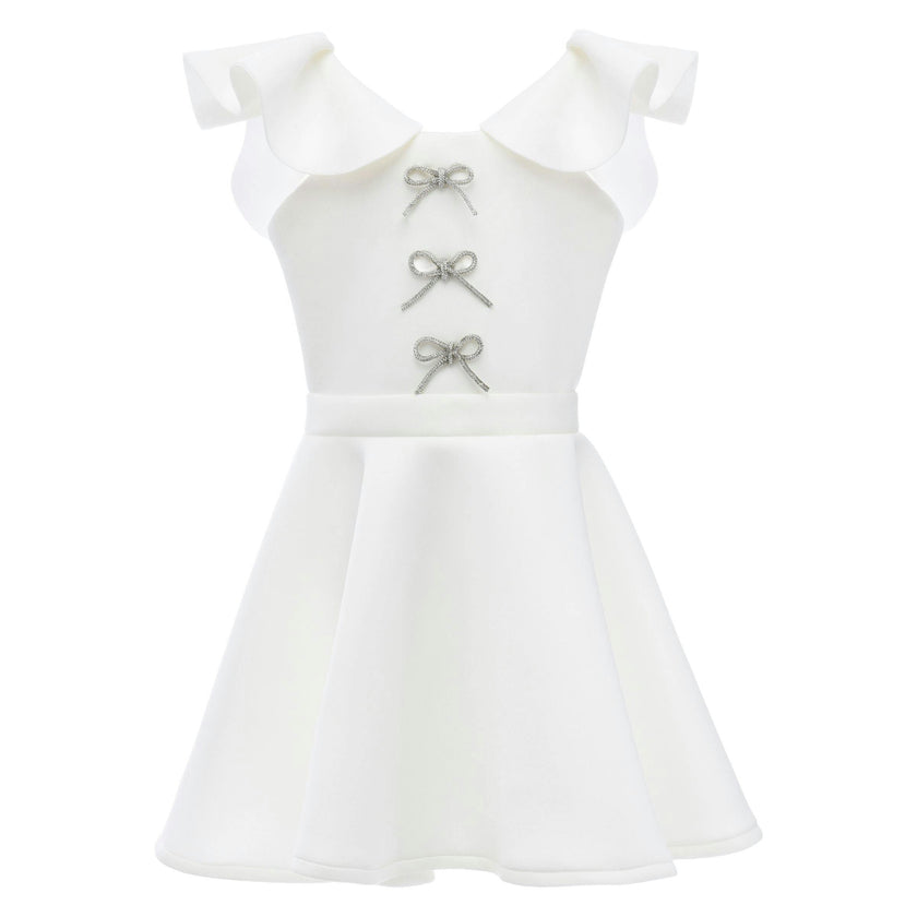 White Trinity Bow Gown