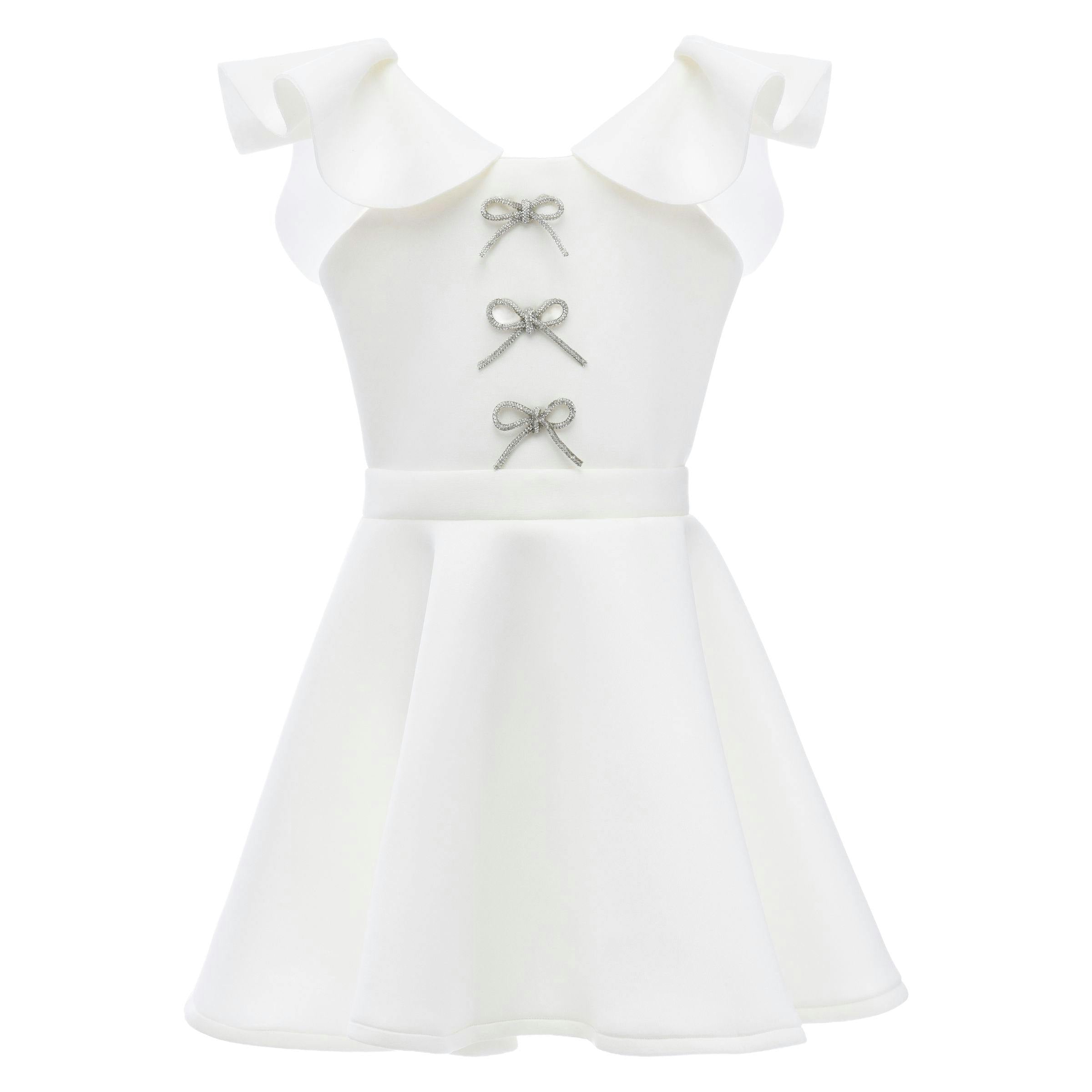 White Trinity Bow Gown