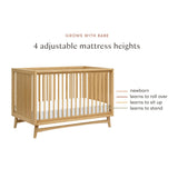 Babyletto Peggy 3-in-1 Convertible Crib with Toddler Bed Conversion Kit