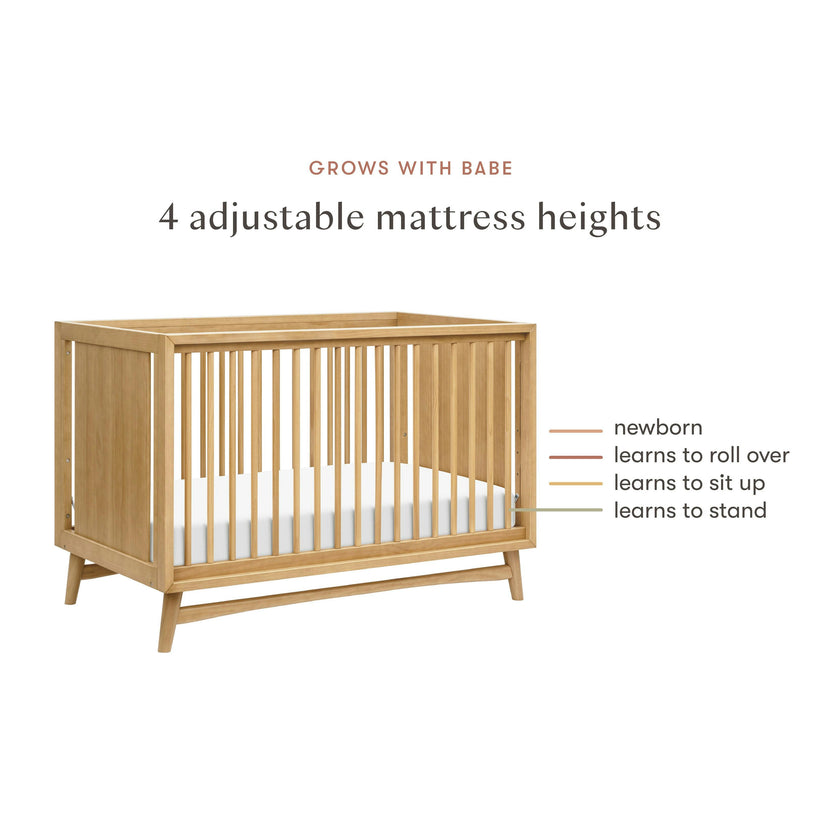 Babyletto Peggy 3-in-1 Convertible Crib with Toddler Bed Conversion Kit