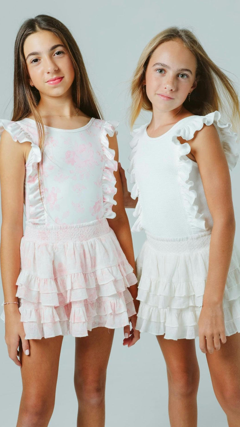 Saline skirt in white