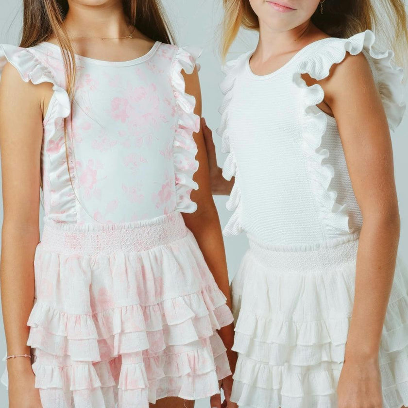 Saline skirt in white