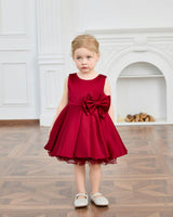 Burgundy Canyonelle Bow Waist Dress