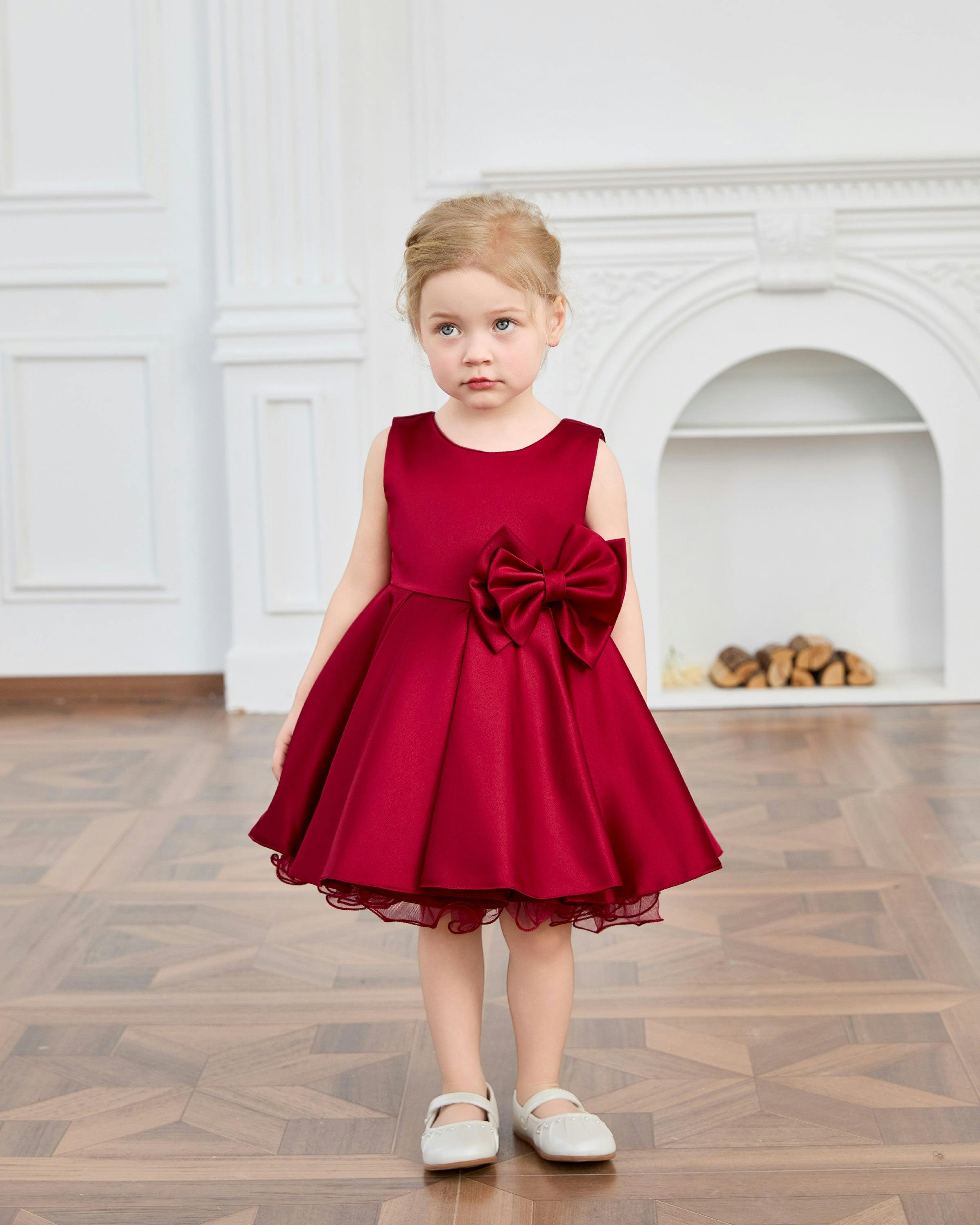 Burgundy Canyonelle Bow Waist Dress