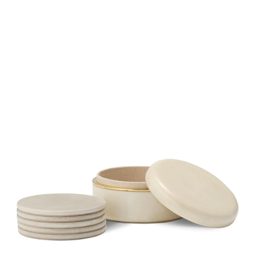 Livio Parchment Coaster Set