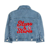 Stars and Stripes Patch Denim Jacket