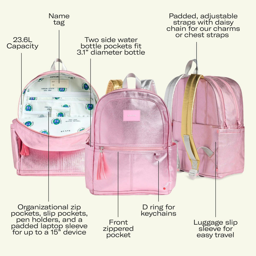 Kane Double Pocket Backpack, Sunset Puffer