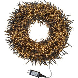 3000-Light 98-Foot Cluster Garland with Classic White LED Lights