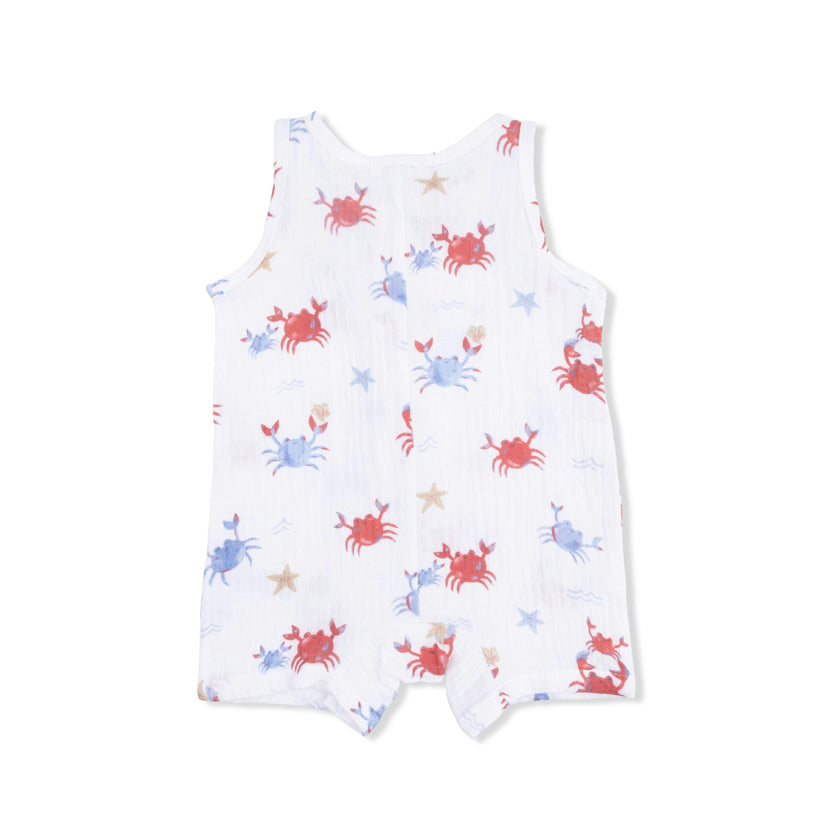 Crayon Crabs - Sleeveless Shortie Romper