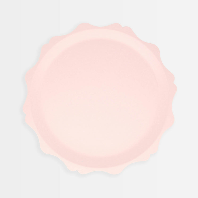 Pink Decorative Edge Compostable Side Plates