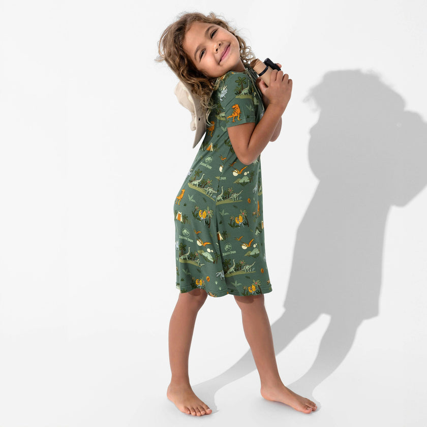 Jurassic Park: Safari Girls' Short Sleeve Dress