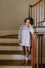 Molly Anne Dress in Woodland Floral in Cream